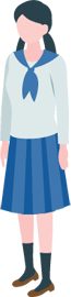 中学生のイラスト